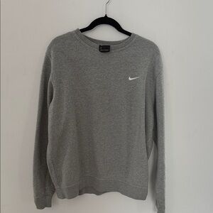 Nike Men's Heather Gray Crewneck Sweater